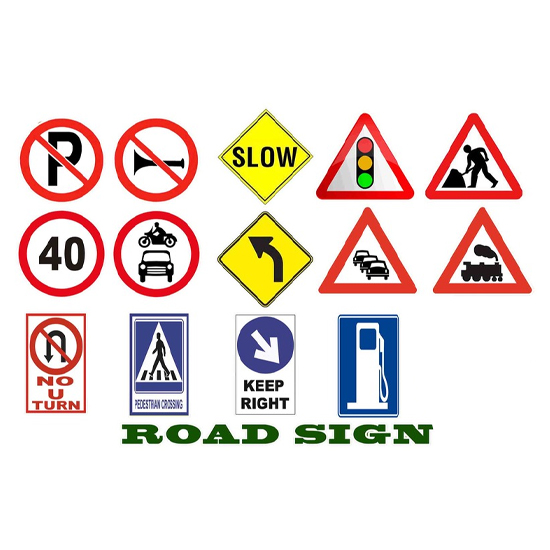 Reflective warning sign